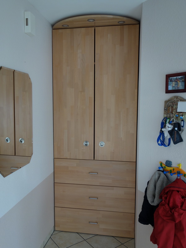 der fertige Schrank